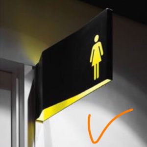 Biển WC, Biển nhà vệ sinh, Biển Toilet có đèn