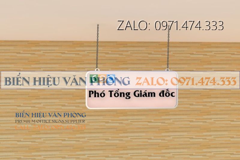 Biển treo trần văn phòng, Biển tên phòng thả trần,