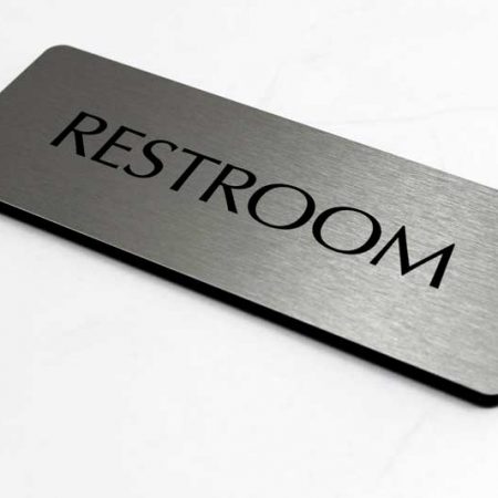 Biển phòng vệ sinh và phòng tắm Mặt Inox