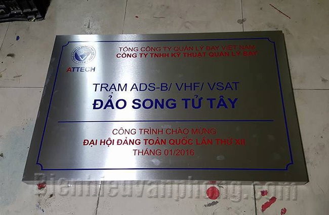 Biển tên công ty, biển công ty, Biển công ty Inox ăn mòn