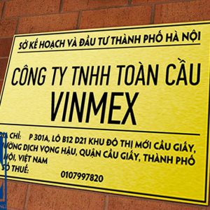 Làm Biển tên công ty, biển công ty, Biển logo công ty lấy ngay