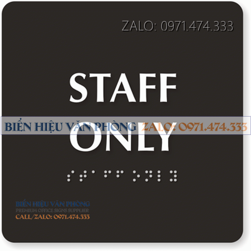 Biển khu vực nhân viên, Biển Staff Only, Bảng chỉ cho nhân viên