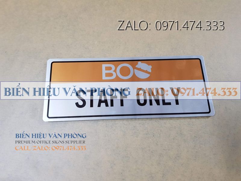 Biển khu vực nhân viên, Biển Staff Only, Bảng chỉ cho nhân viên