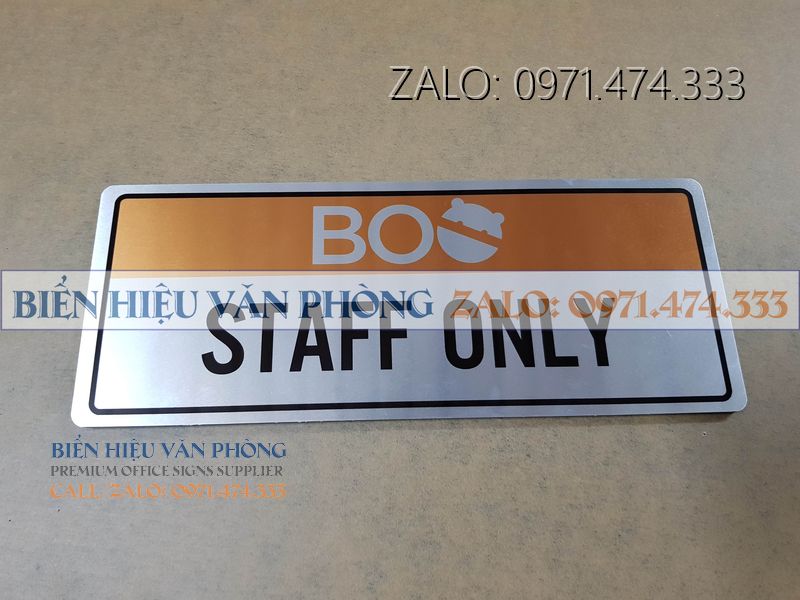 Biển khu vực nhân viên, Biển Staff Only, Bảng chỉ cho nhân viên