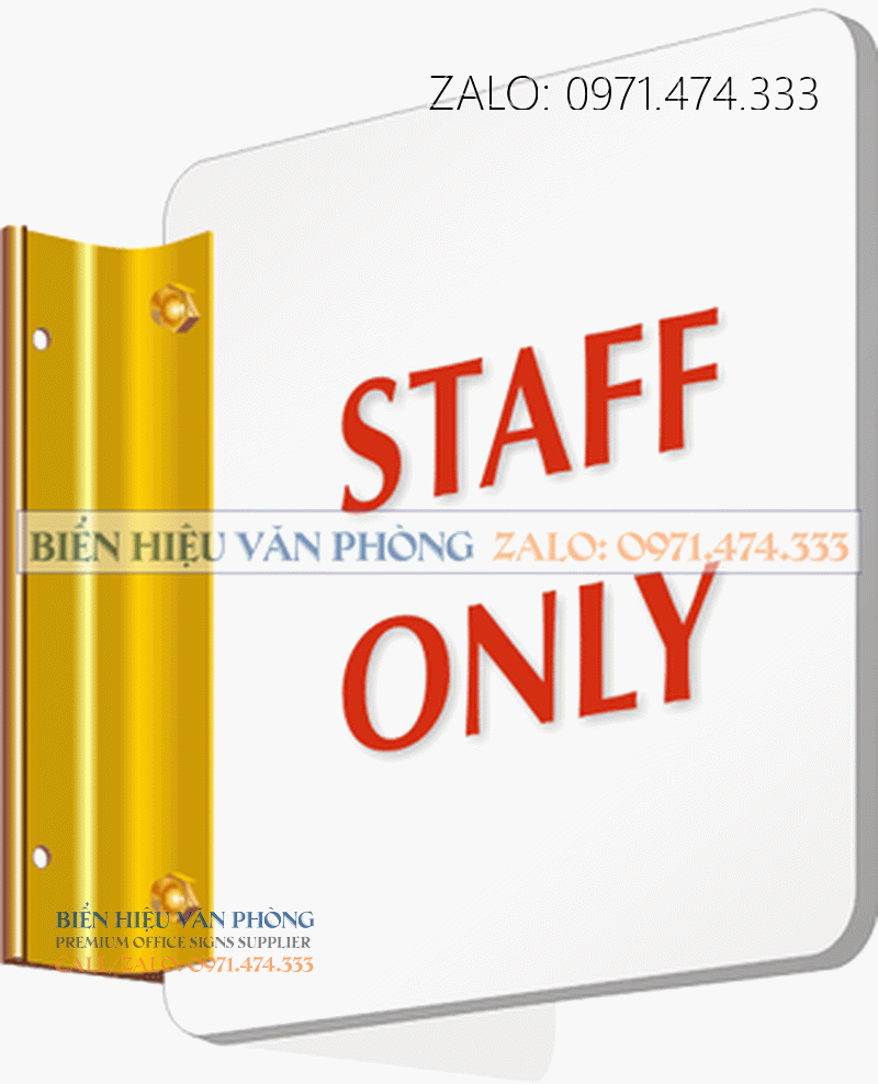 Biển khu vực nhân viên, Biển Staff Only, Bảng chỉ cho nhân viên