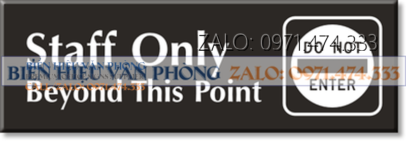 Biển khu vực nhân viên, Biển Staff Only, Bảng chỉ cho nhân viên