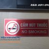 Biển cấm hút thuốc - Biển No Smoking hình chữ nhật