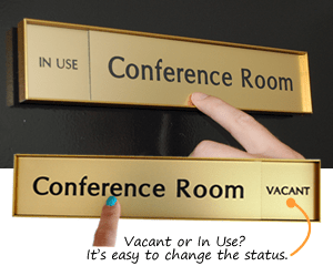 Các mẫu biển trượt ngang, Slider Sign, Biển phòng họp - Meeting Room, phòng hội nghị Conference Room