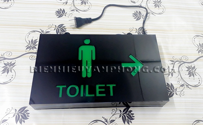 Biển đèn nhà vệ sinh, Biển vệ sinh có đèn, hộp đèn toilet