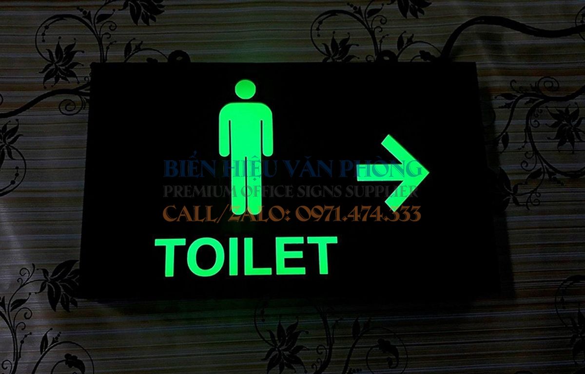 Biển đèn nhà vệ sinh, Biển nhà vệ sinh hộp đèn, hộp đèn toilet,