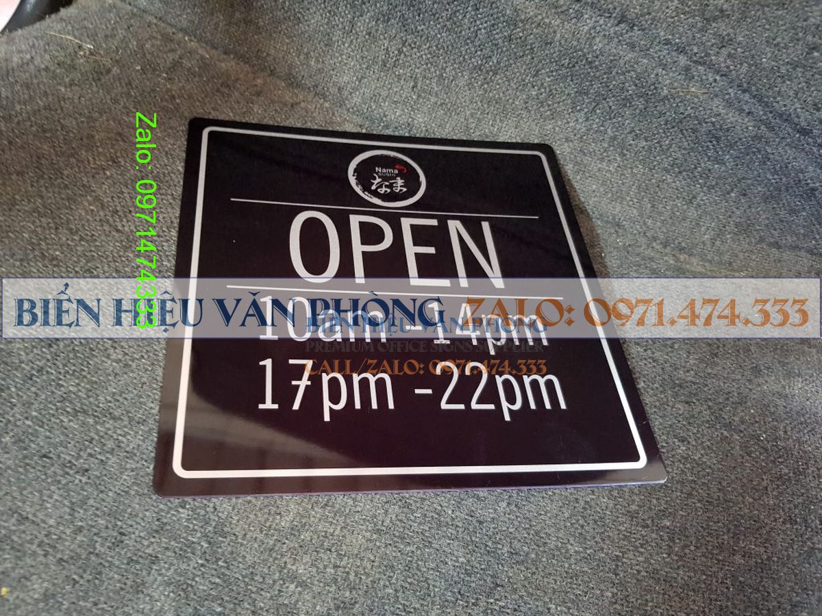 Bảng giờ đóng mở cửa, Bảng Open Close, Biển treo đóng mở cửa