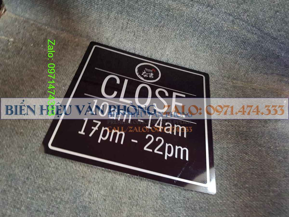 Bảng giờ đóng mở cửa, Bảng Open Close, Biển treo đóng mở cửa