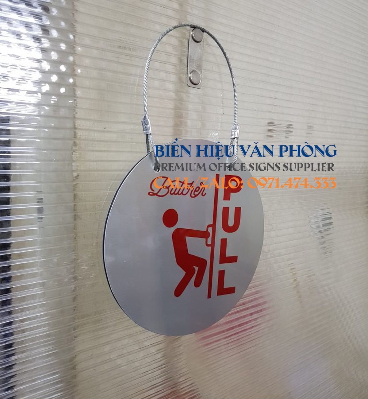 Sticker Pull - Push treo tay nắm cửa 2 mặt. Sticker Kéo - đẩy