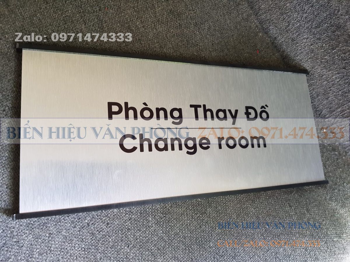 Biển nhôm gắn cửa, biển phòng ban nhôm
