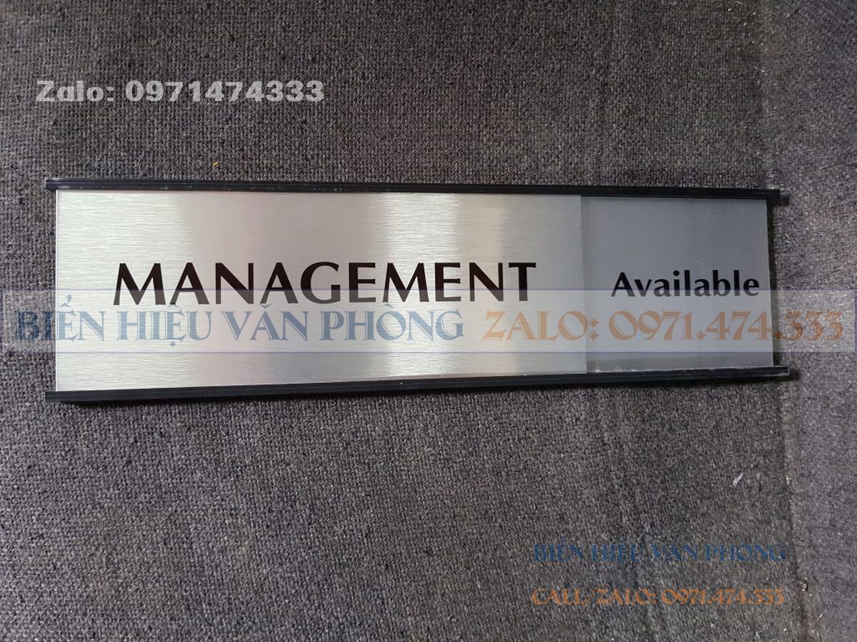 Biển nhôm gắn cửa, biển phòng ban nhôm