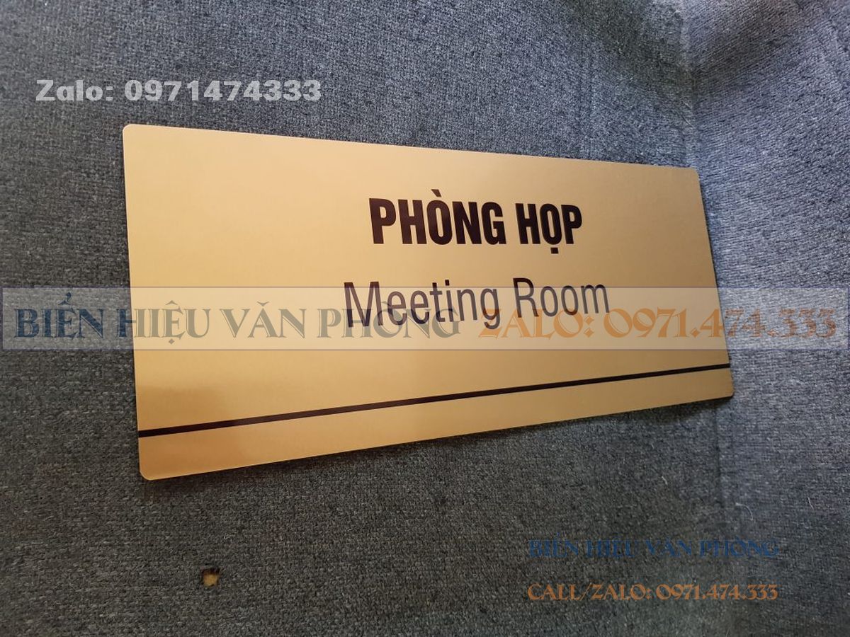 Biển nhôm gắn cửa, biển phòng ban nhôm
