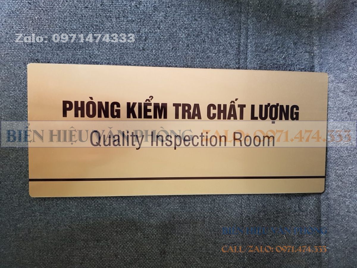 Biển nhôm gắn cửa, biển phòng ban nhôm