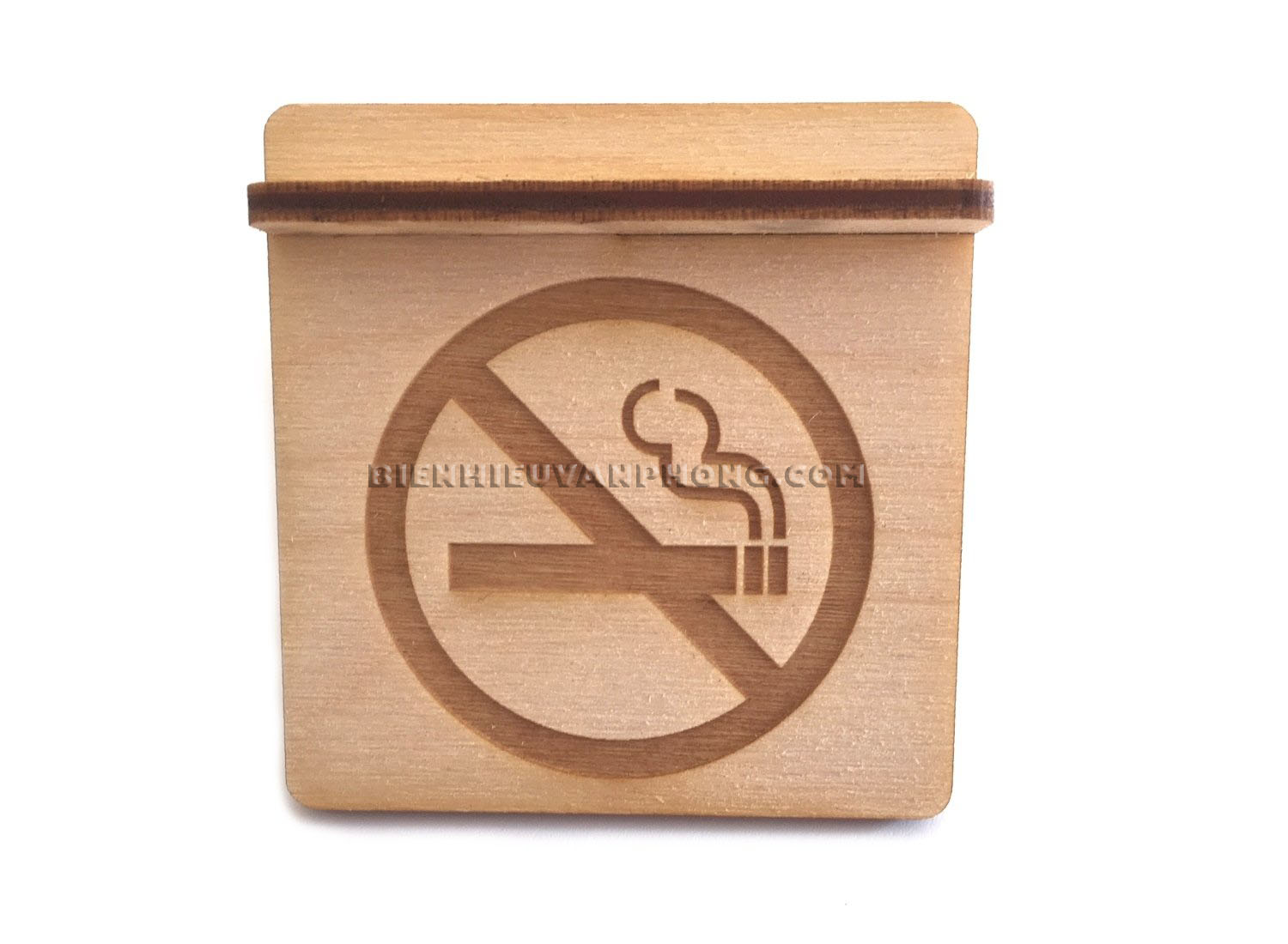 Bảng Cấm hút thuốc gỗ, Biển No Smoking gỗ