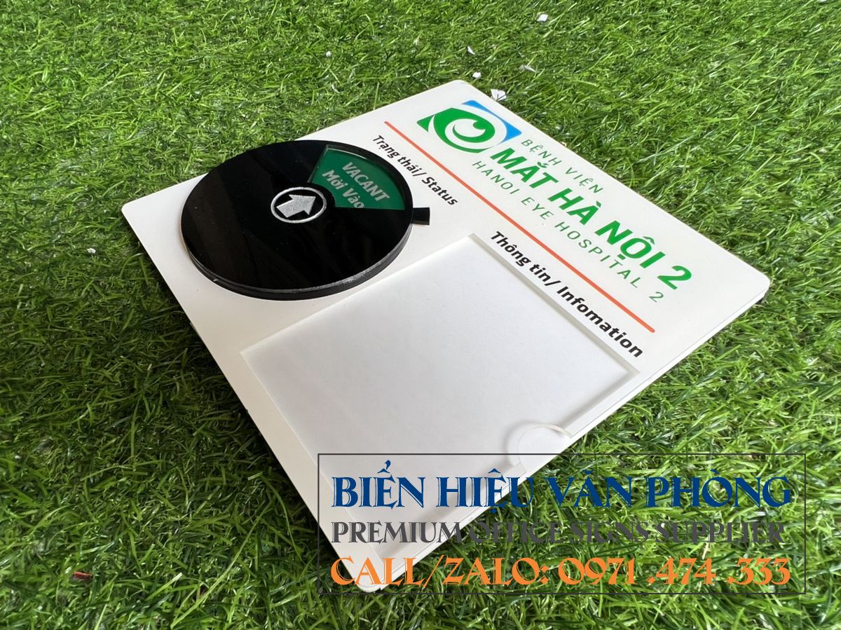 Bảng phòng họp với Nút trạng thái riêng tư