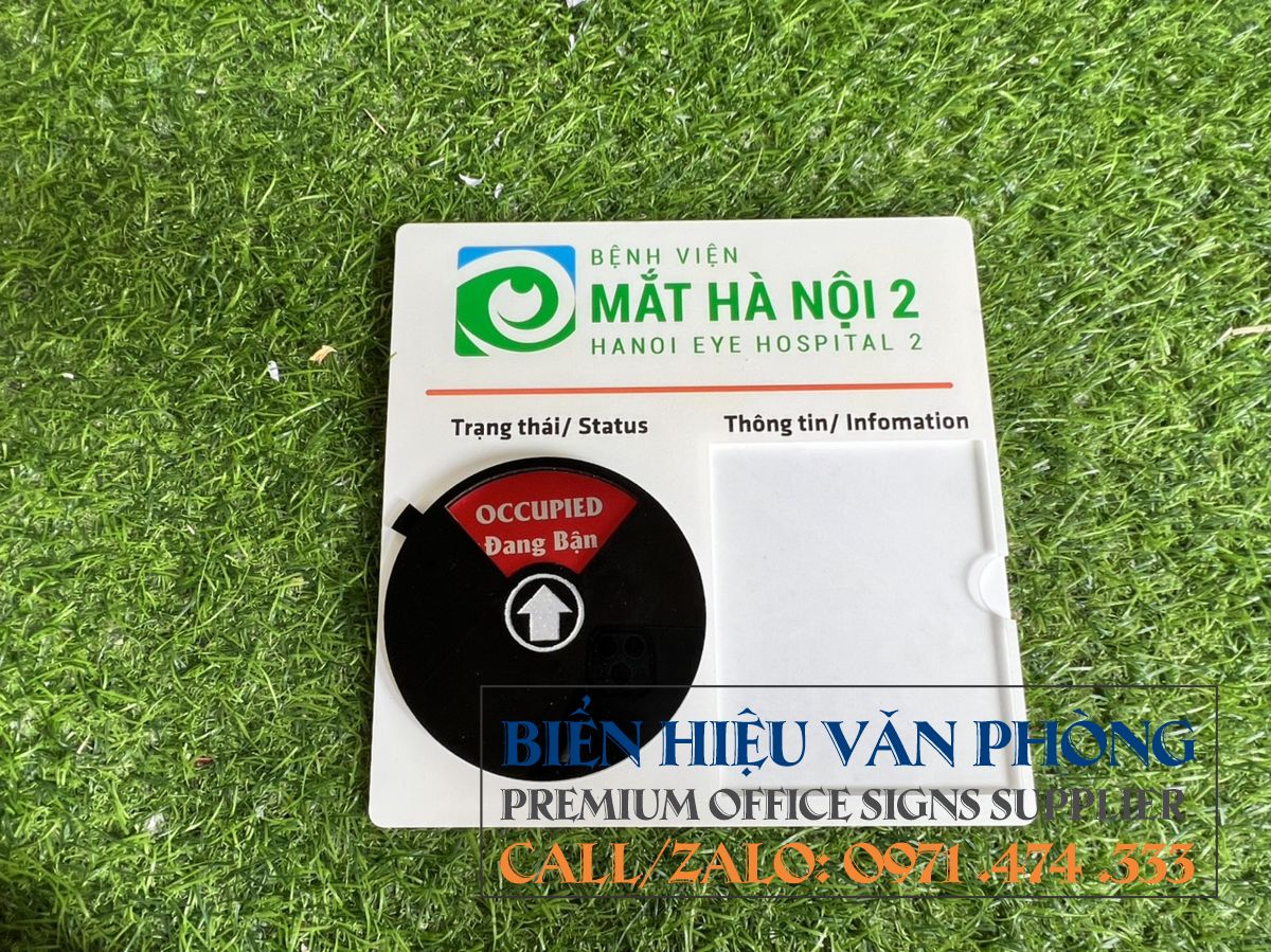 Bảng phòng họp với Nút trạng thái riêng tư