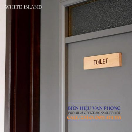 Bảng Gỗ Toilet - WC Nam Nữ - Resroom bằng gỗ tự nhiên
