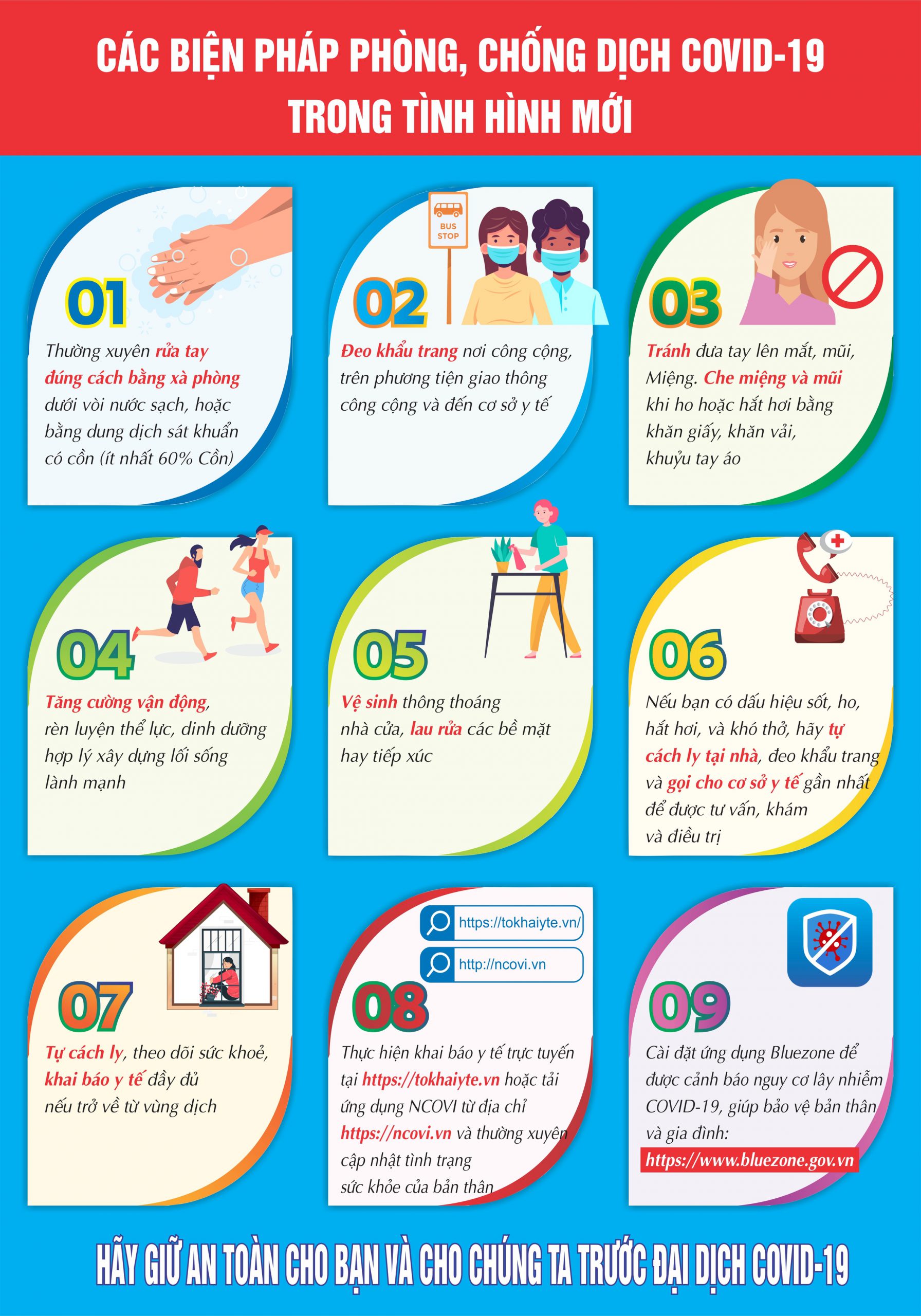 Thông điệp 9K covid 19