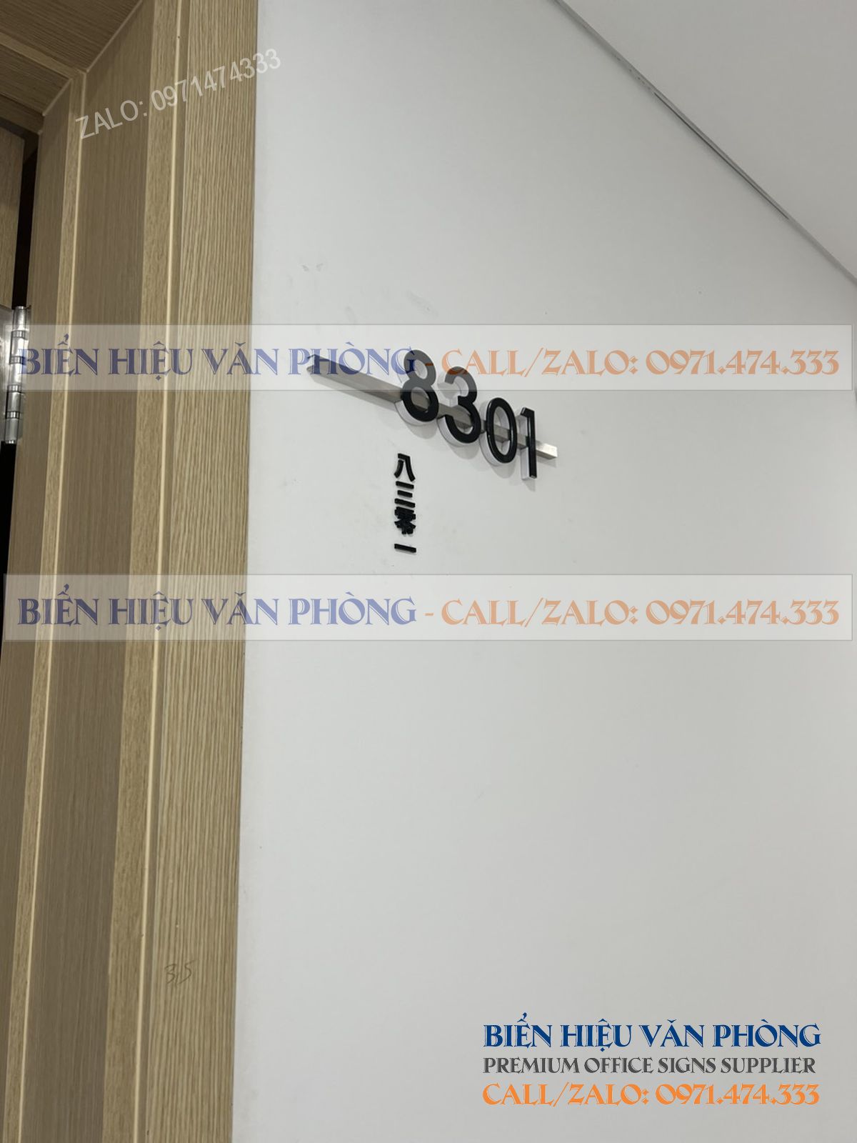 Biển số khách sạn gắn nổi, Bảng số phòng thanh inox