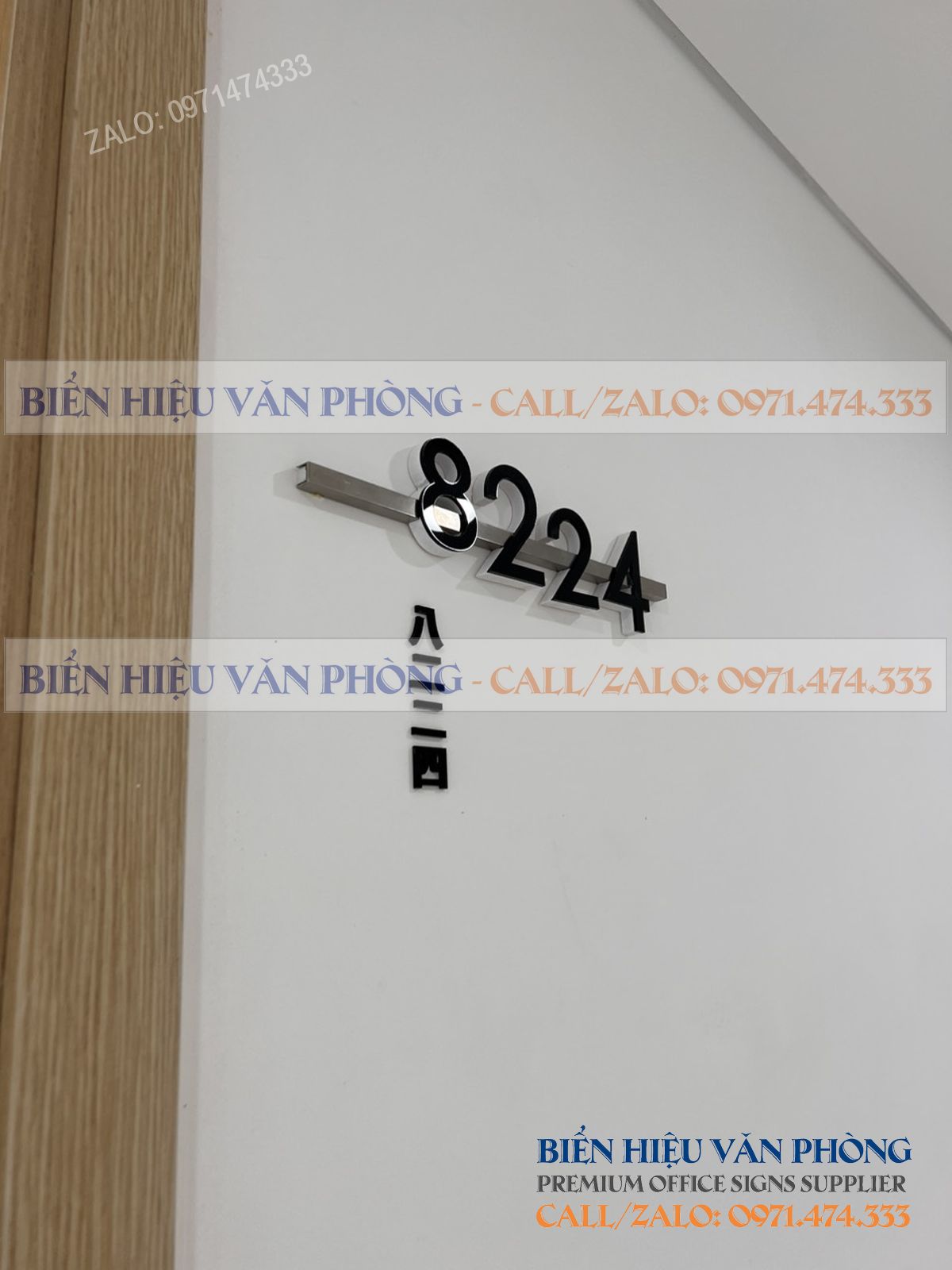 Biển số khách sạn gắn nổi