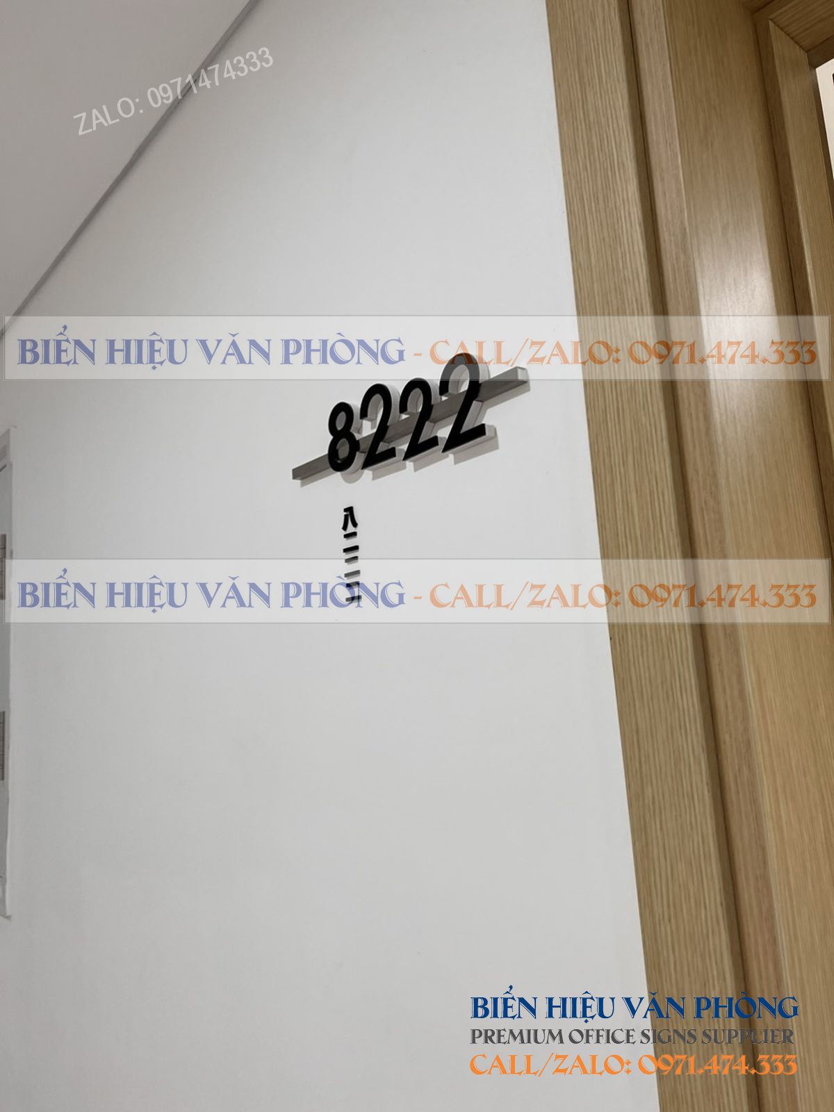 Biển số khách sạn gắn nổi