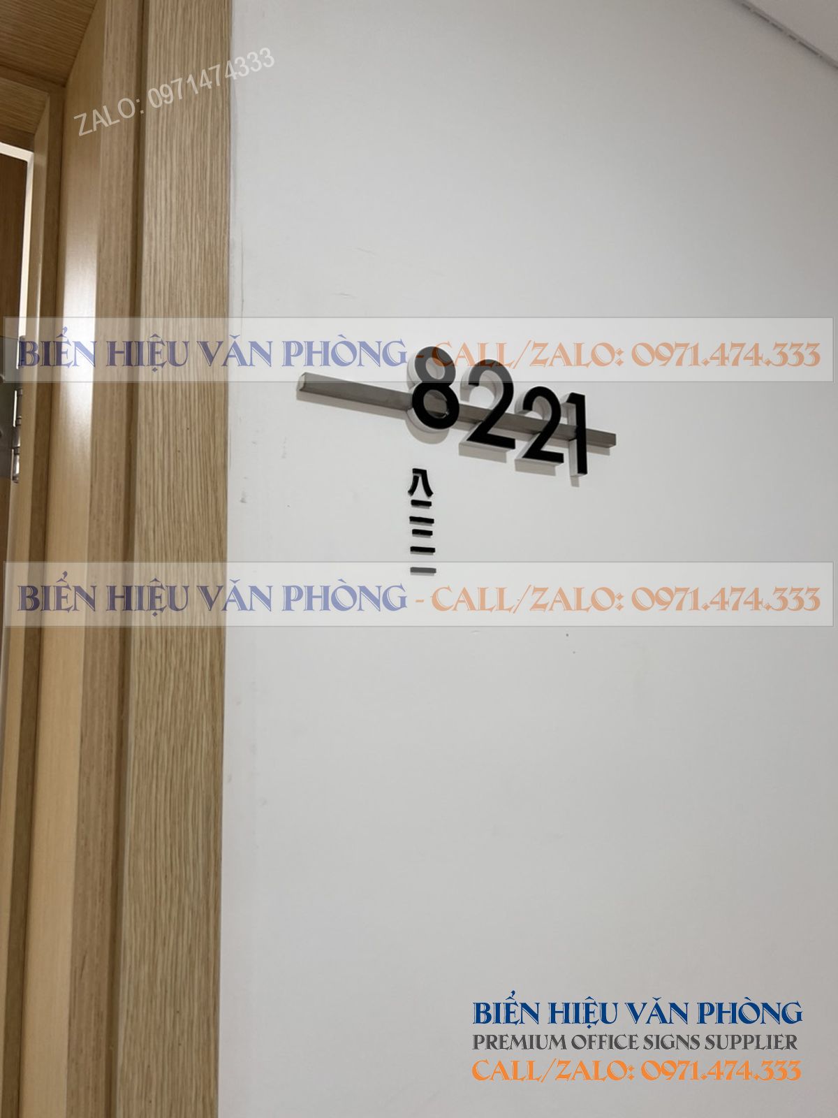 Biển số khách sạn gắn nổi