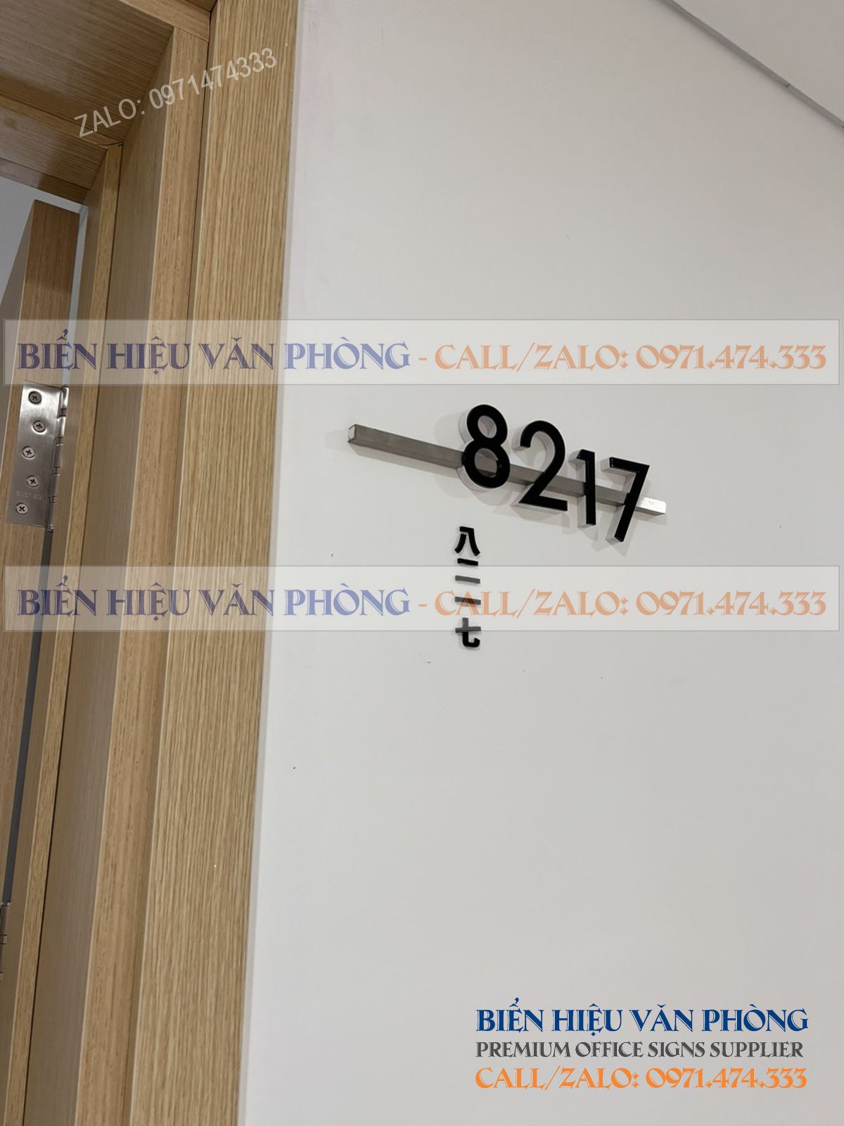Biển số khách sạn gắn nổi