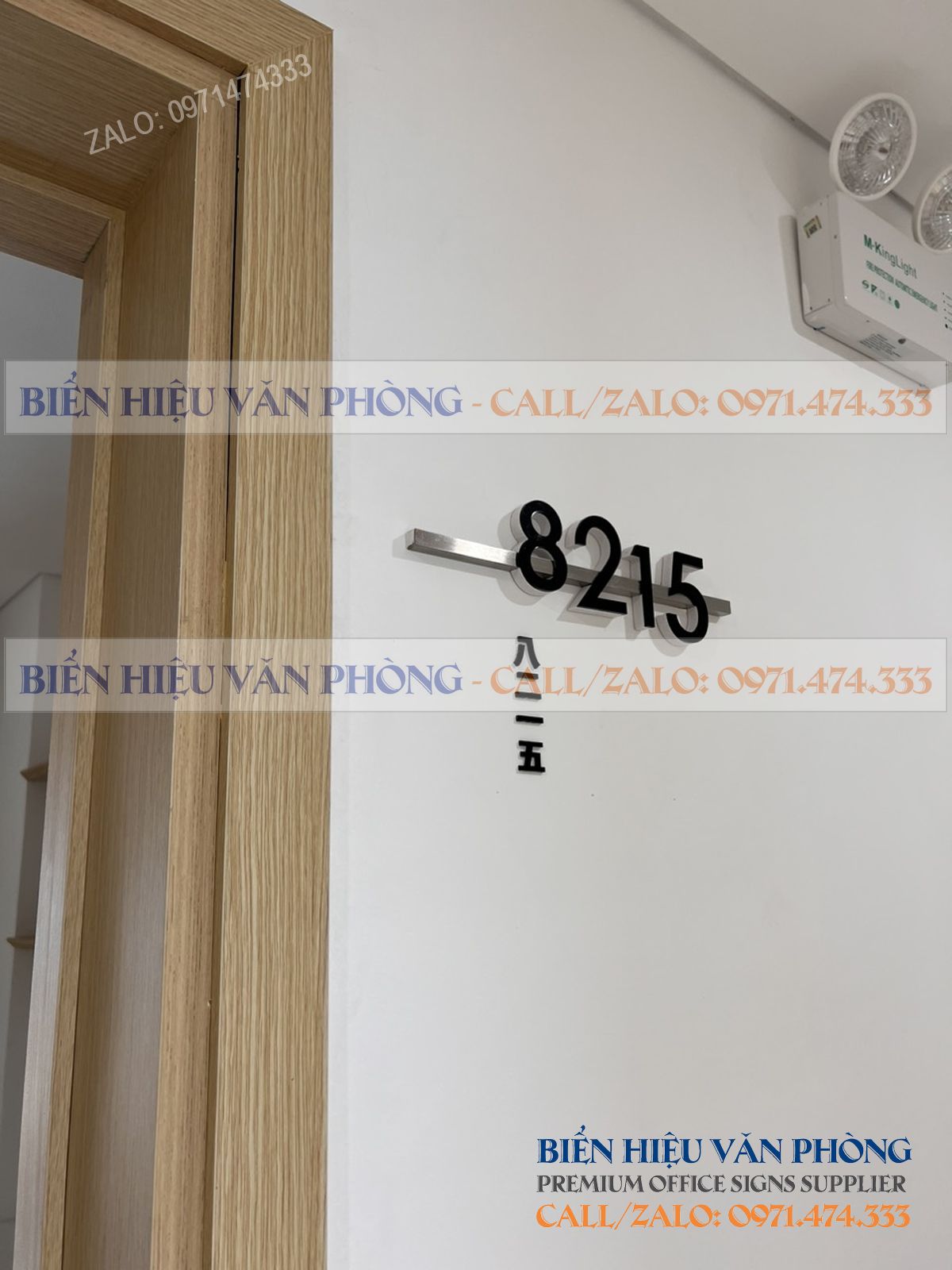 Biển số khách sạn gắn nổi