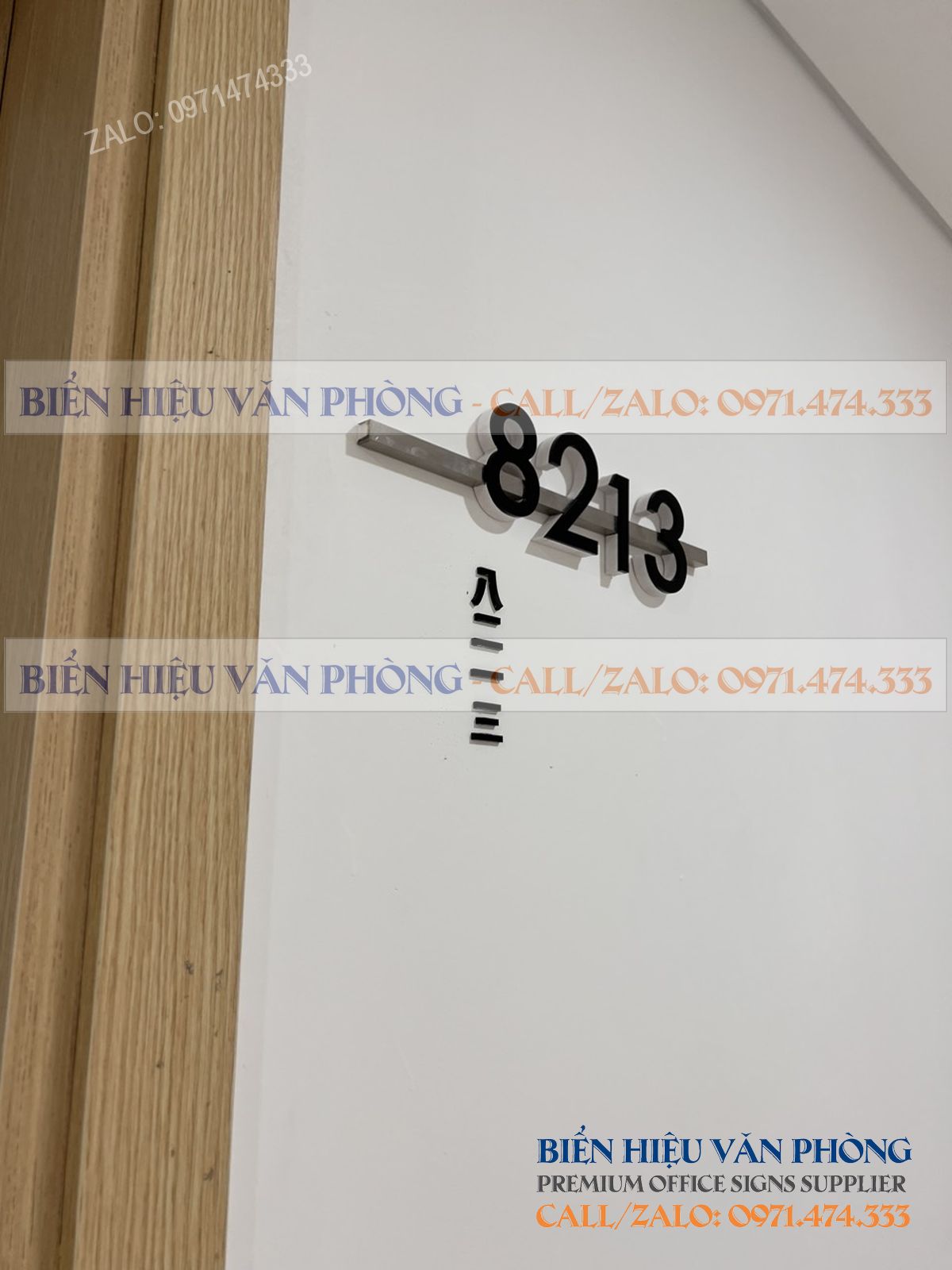 Biển số khách sạn gắn nổi