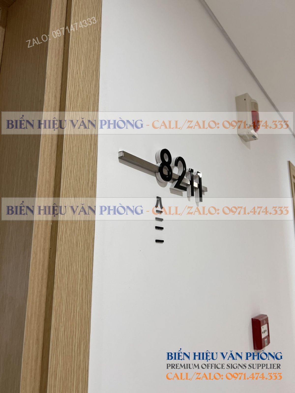Biển số khách sạn gắn nổi