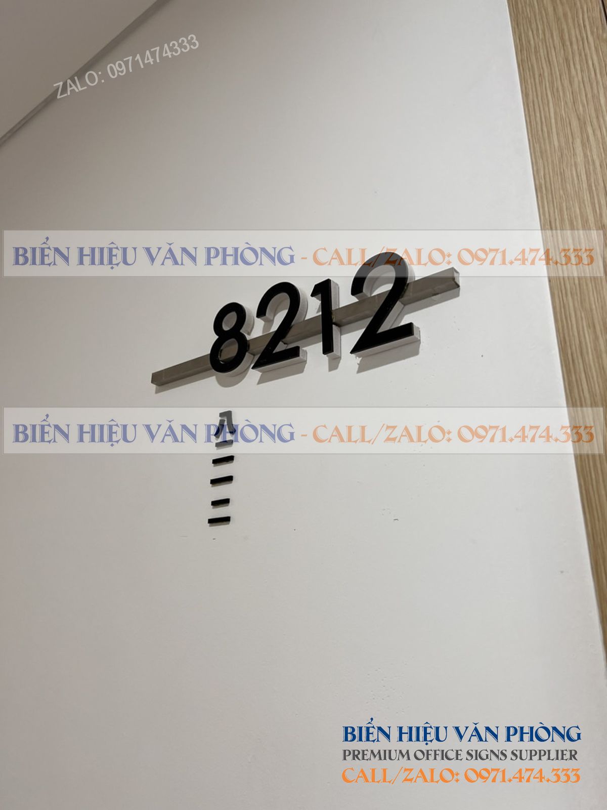 Biển số khách sạn gắn nổi