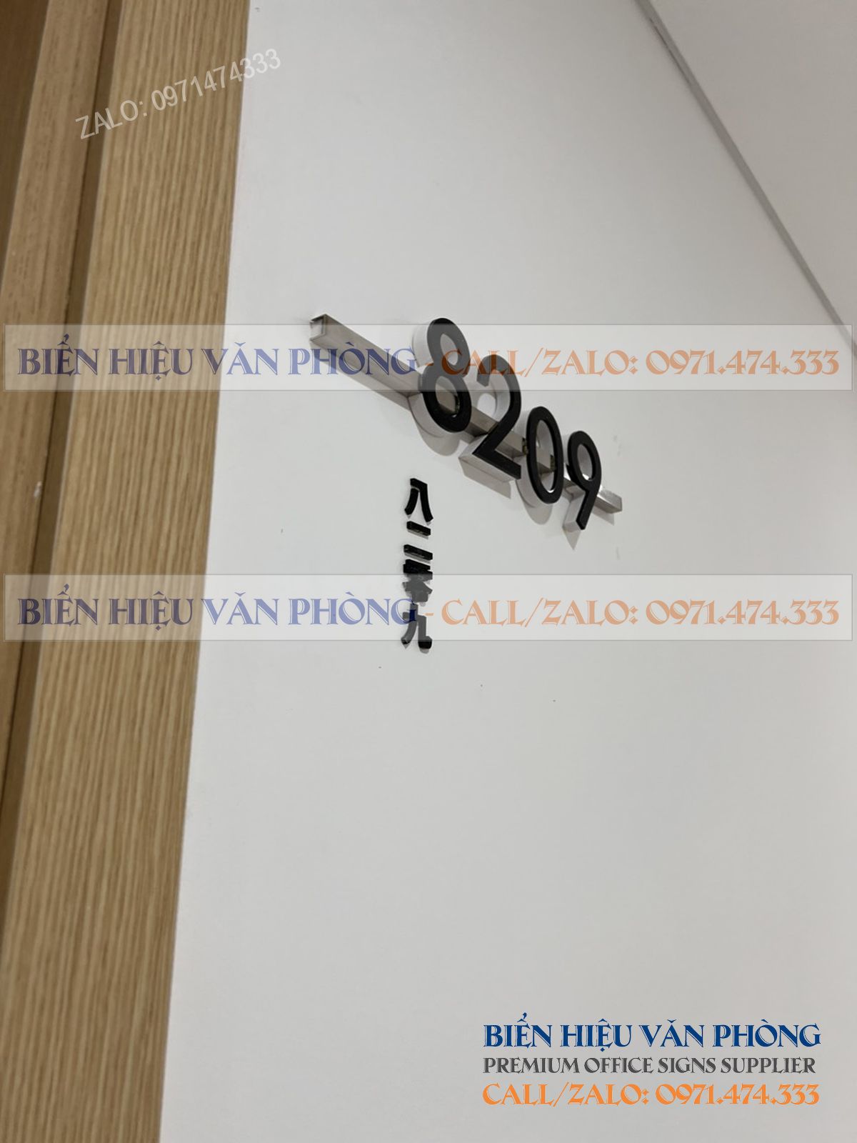 Biển số khách sạn gắn nổi