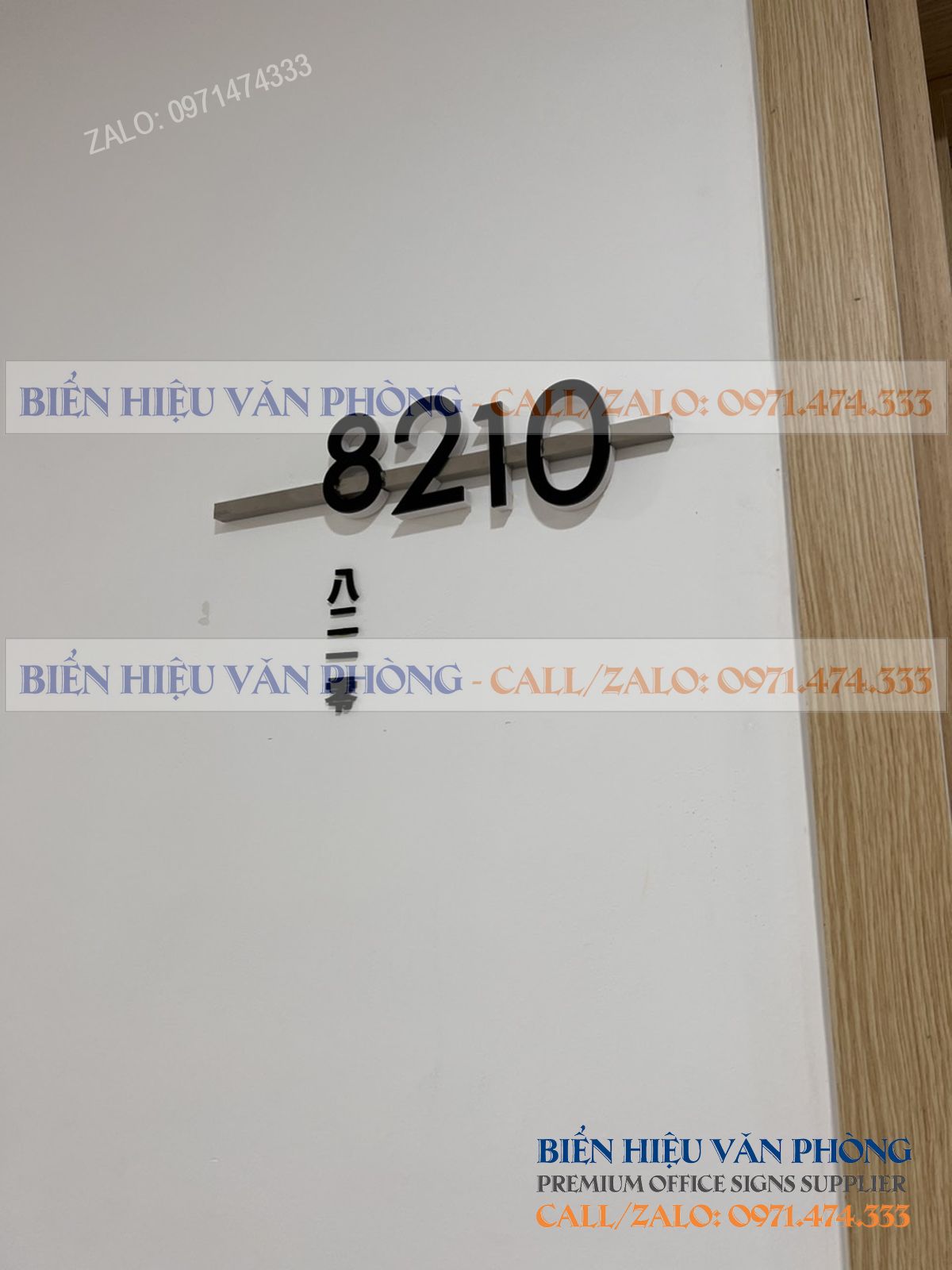 Biển số khách sạn gắn nổi