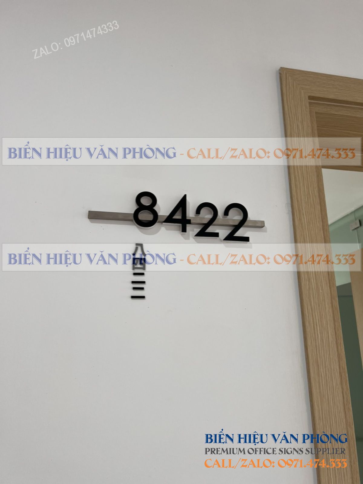 Biển số khách sạn gắn nổi