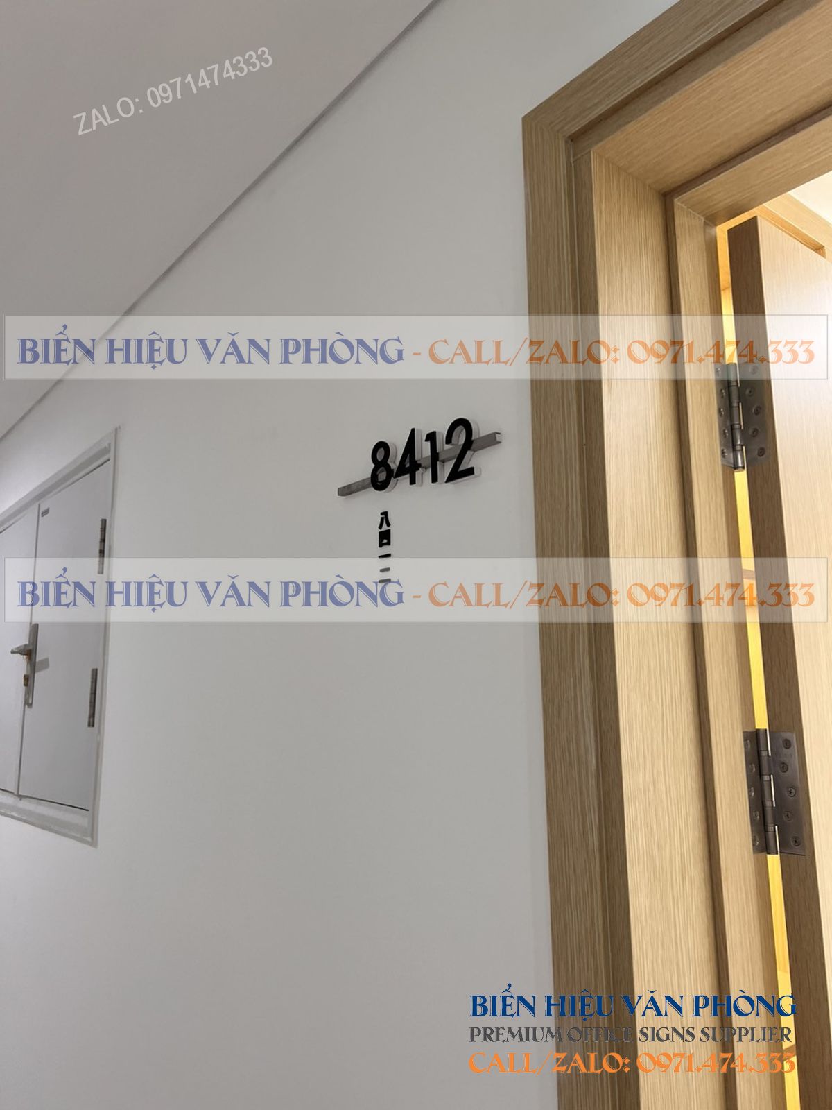 Biển số khách sạn gắn nổi