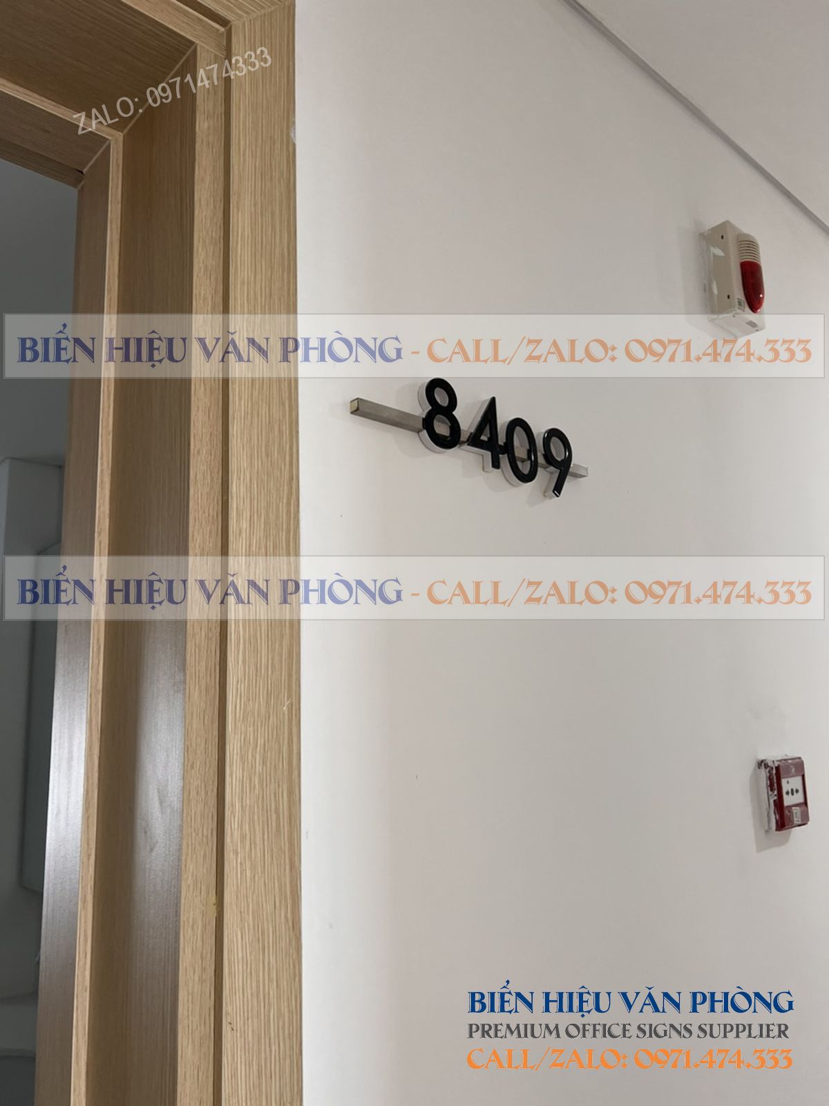 Biển số khách sạn gắn nổi