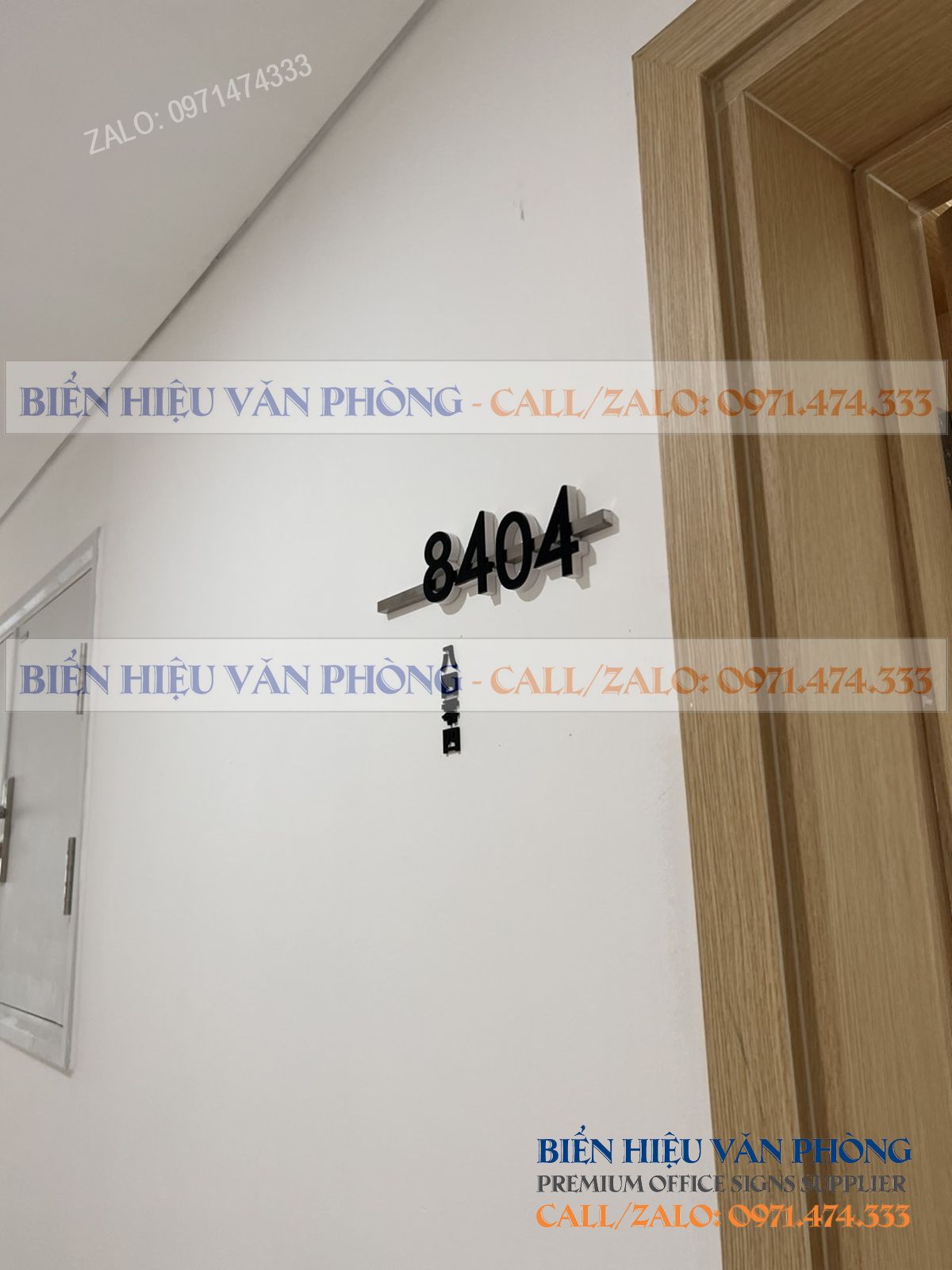 Biển số khách sạn gắn nổi