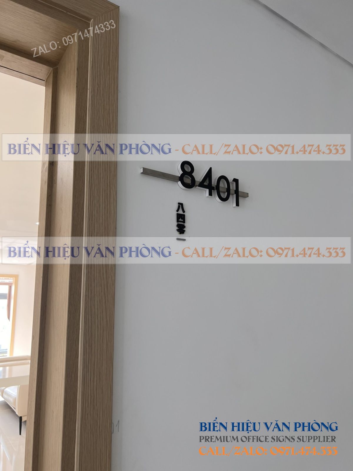 Biển số khách sạn gắn nổi