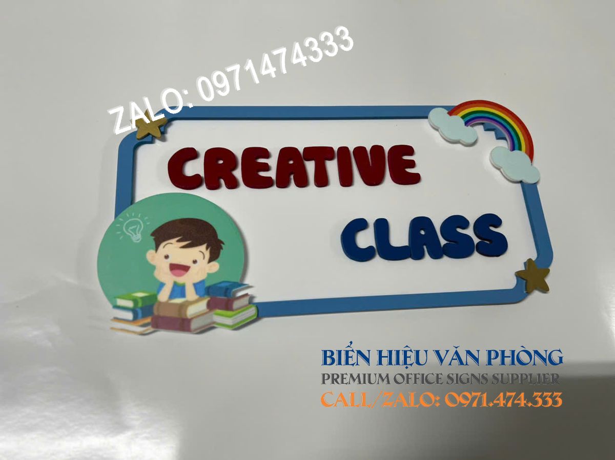 Biển tên lớp mầm non, Biển tên lớp mẫu giáo, Biển tên lớp tiểu học, Biển tên lớp nhà trẻ
