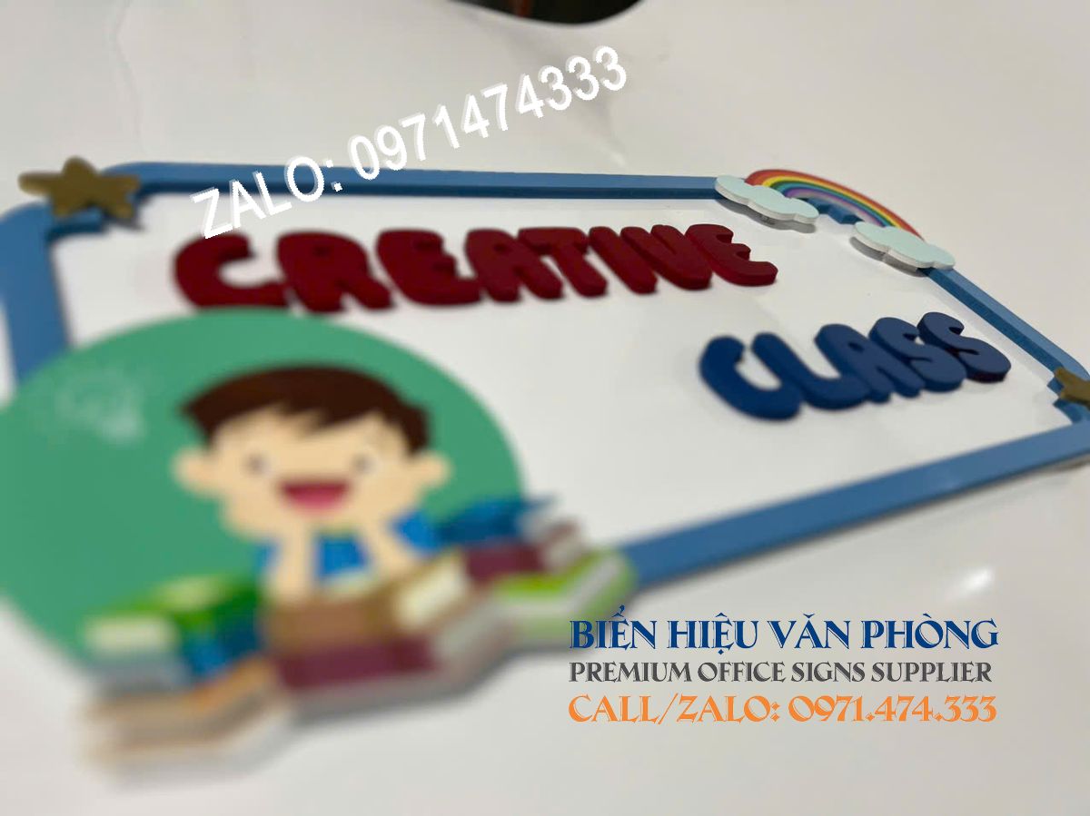Biển tên lớp mầm non, Biển tên lớp mẫu giáo, Biển tên lớp tiểu học, Biển tên lớp nhà trẻ