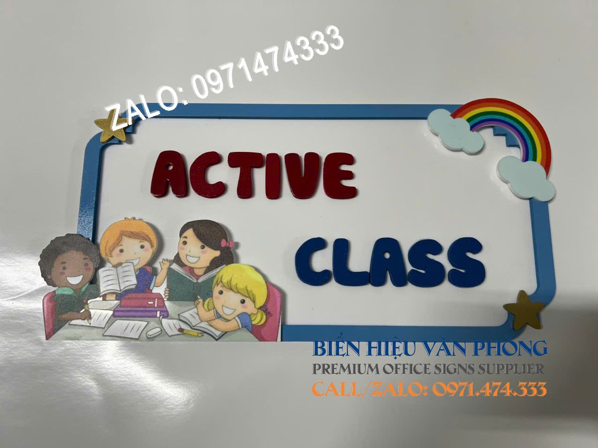 Biển tên lớp mầm non, Biển tên lớp mẫu giáo, Biển tên lớp tiểu học, Biển tên lớp nhà trẻ