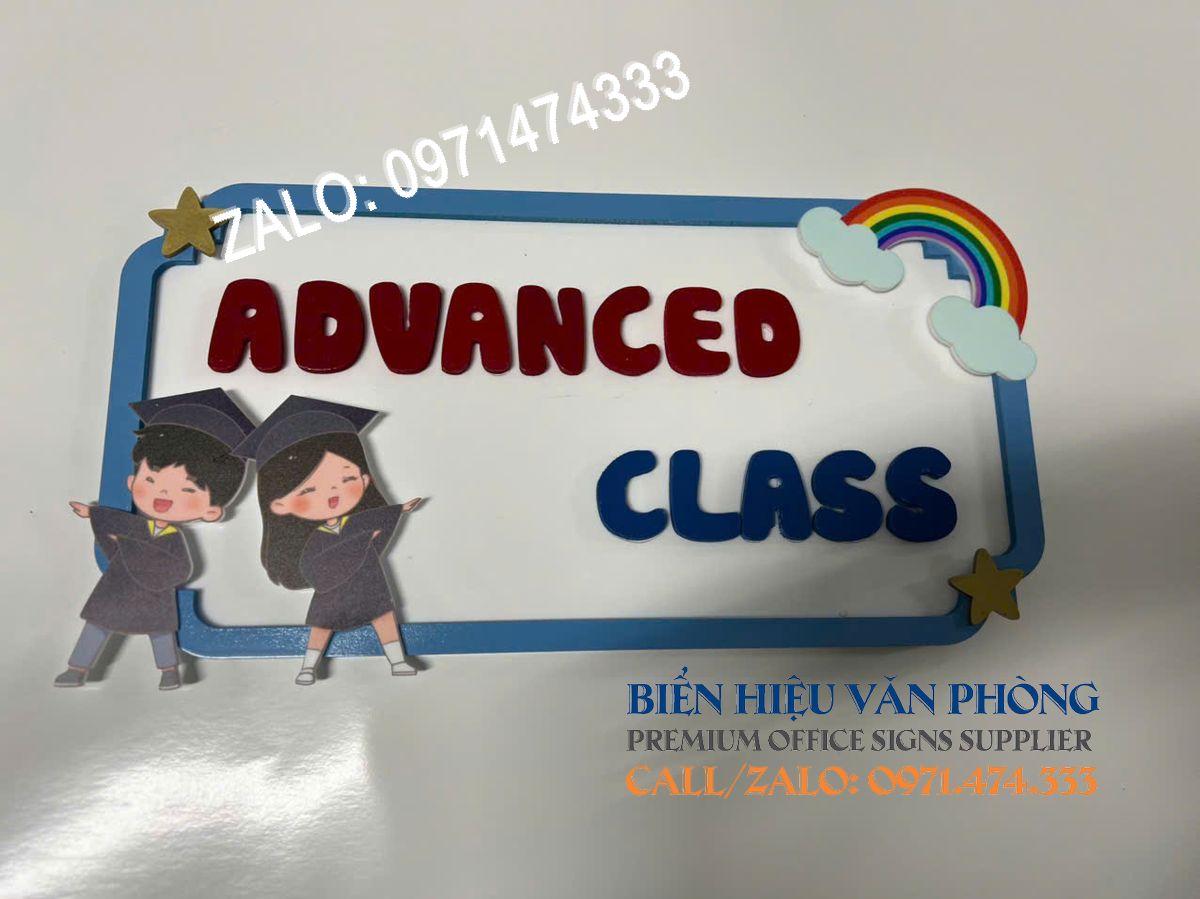 Biển tên lớp mầm non, Biển tên lớp mẫu giáo, Biển tên lớp tiểu học, Biển tên lớp nhà trẻ