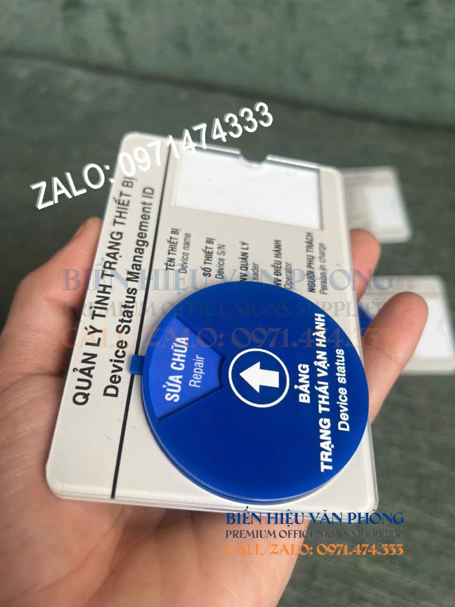 Bảng trạng thái vận hành, biển tình trạng máy
